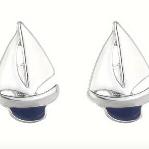 Silver Sailboat Cufflinks